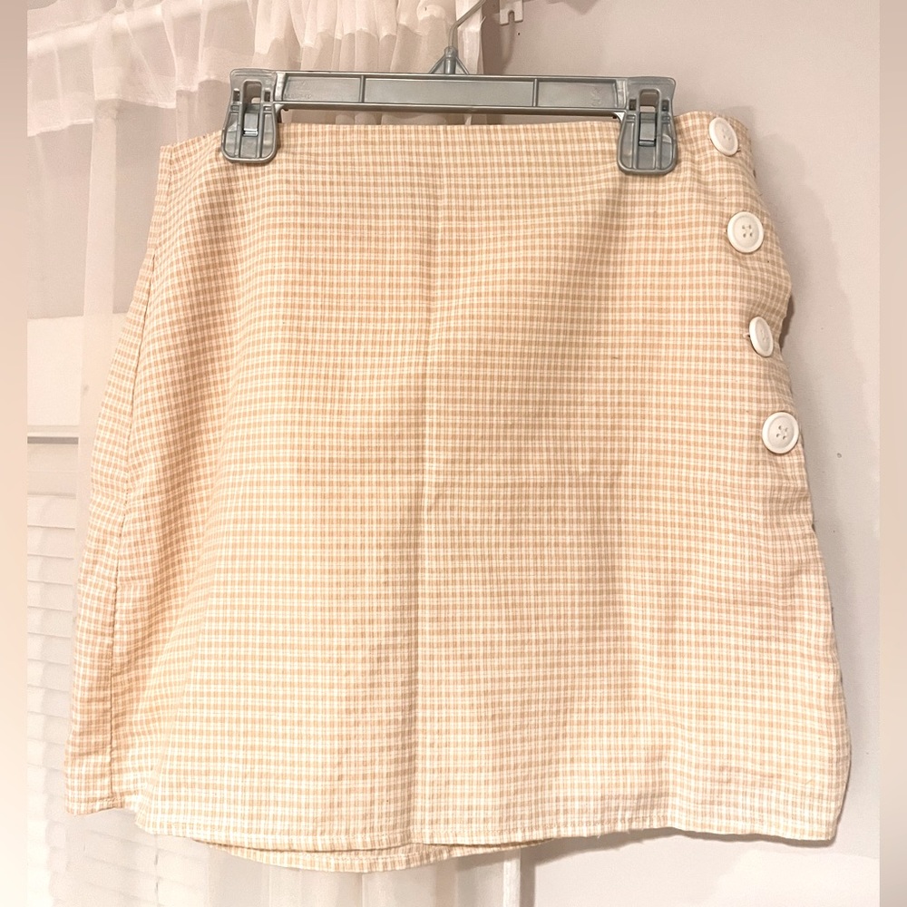 Urban outfitters checkered mini skirt